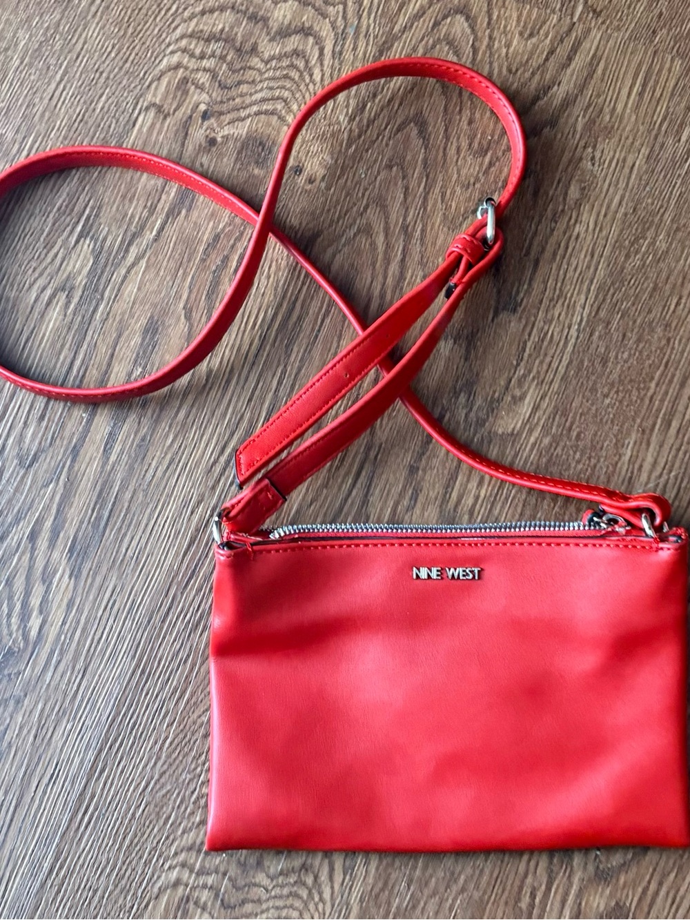 Nine West Bright Red Crossbody Wristlet